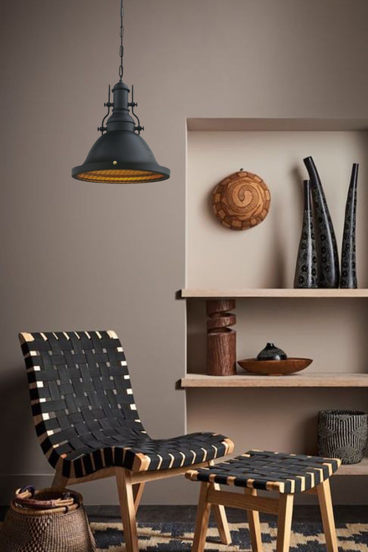 Bamyum Siyah Modern Spor Avize