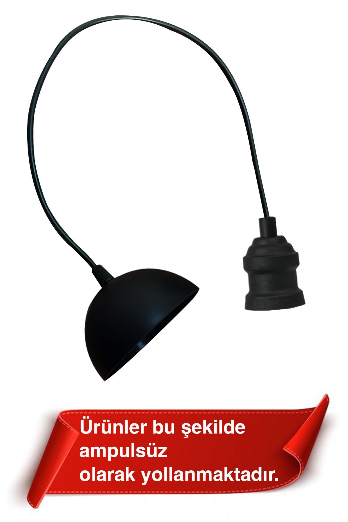 Bamyum Tine Siyah Tekli Sarkıt Avize Ampul Dahil Değildir Ev Ofis Mağaza Otel Restoran Avizeleri