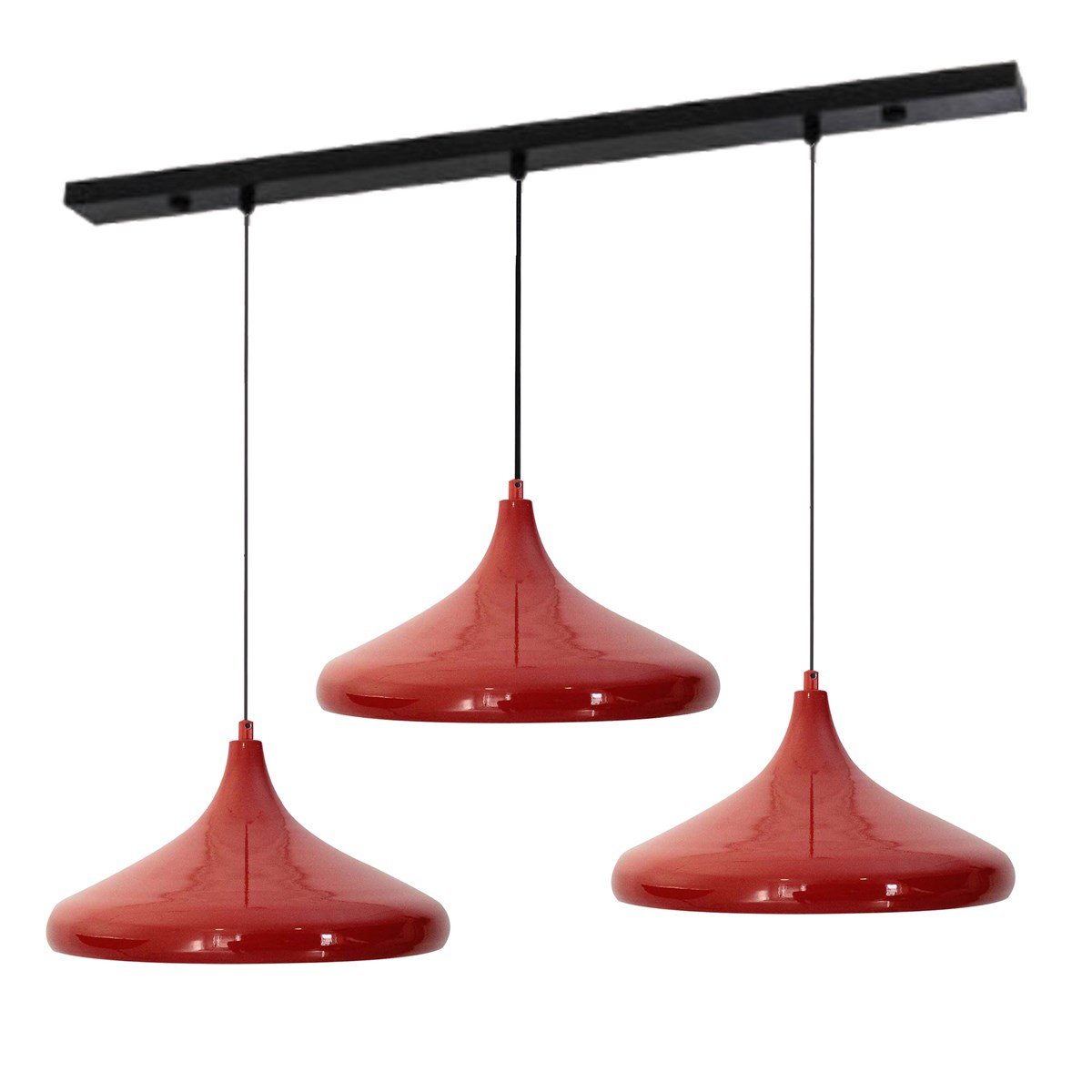 Bamyum Üçlü Champion Kırmızı Avize