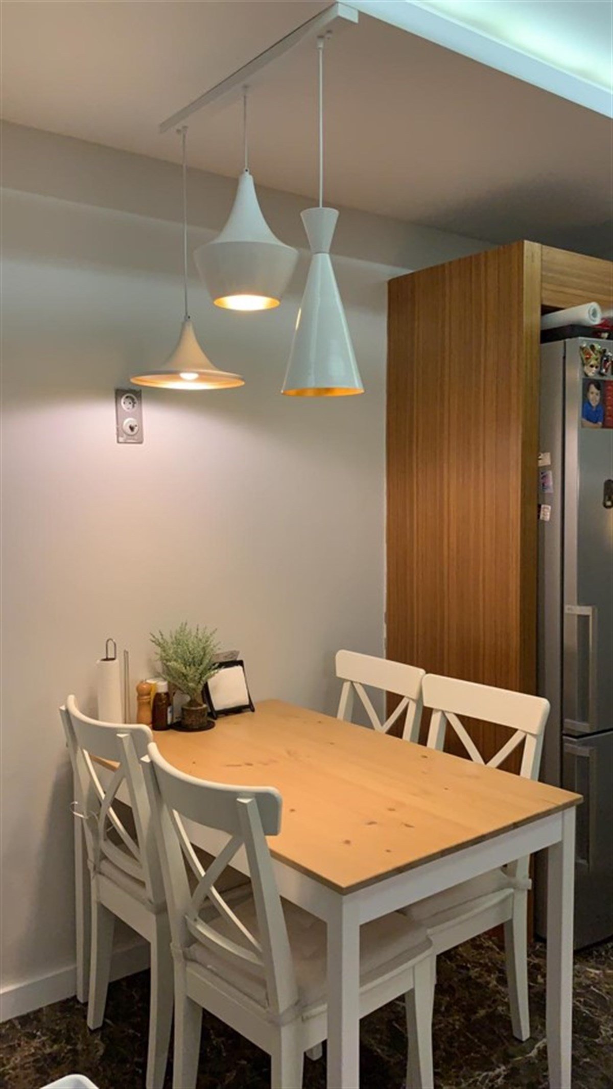 Bamyum Üçlü Eximia Beyaz Avize