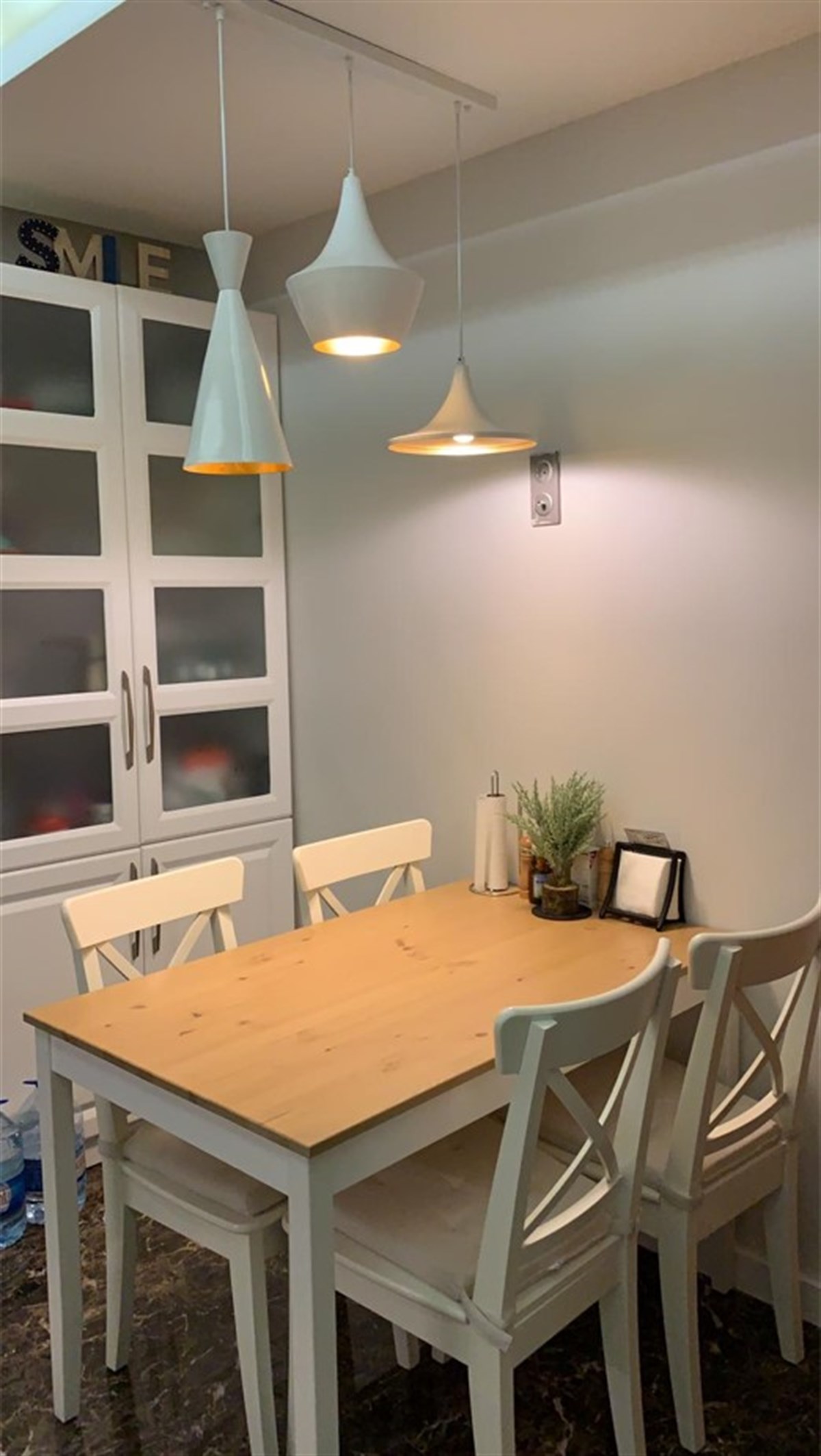 Bamyum Üçlü Eximia Beyaz Avize