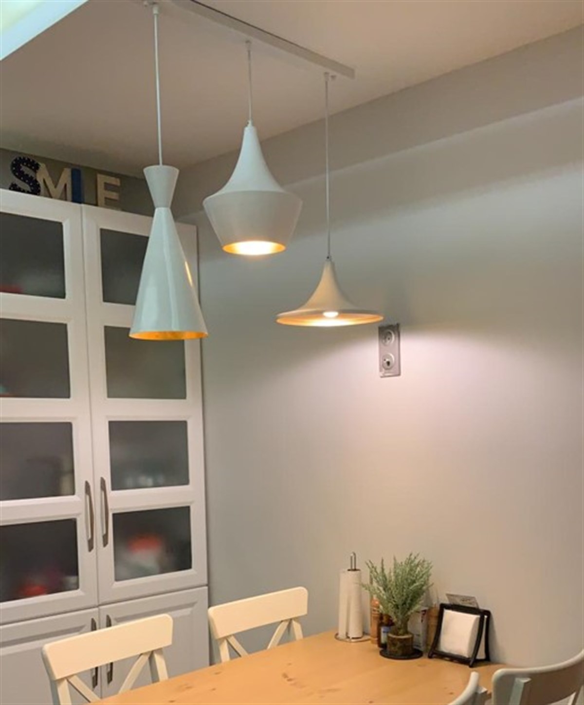 Bamyum Üçlü Eximia Beyaz Avize