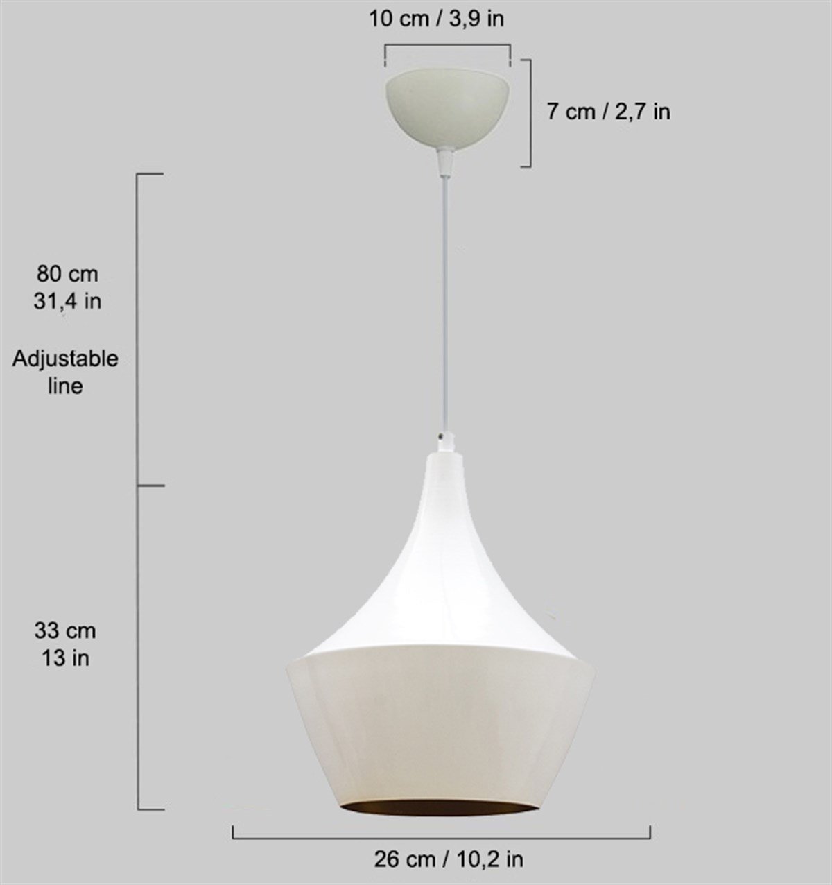 Bamyum Üçlü Eximia Beyaz Avize