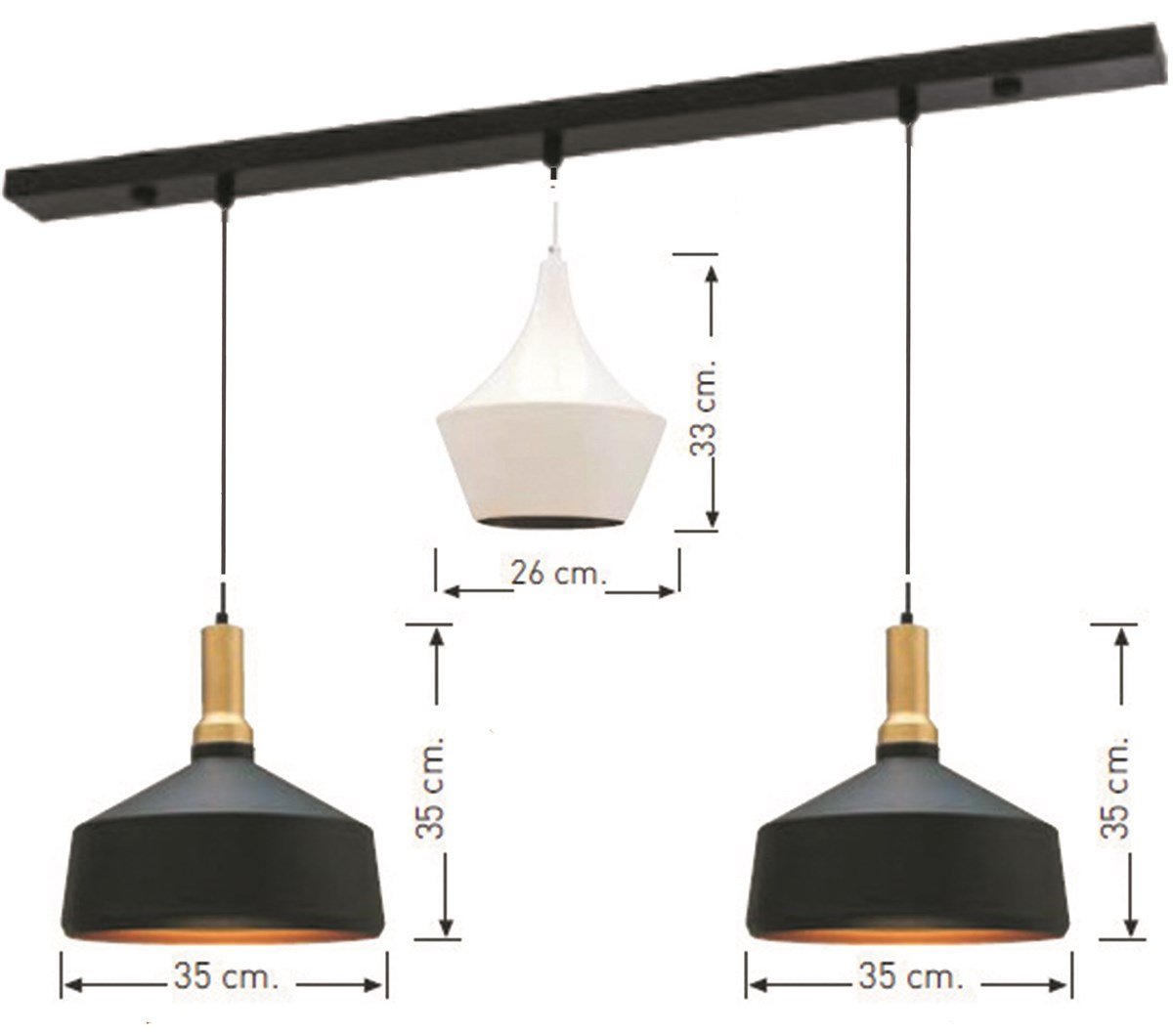 Bamyum Üçlü Hilari Avize