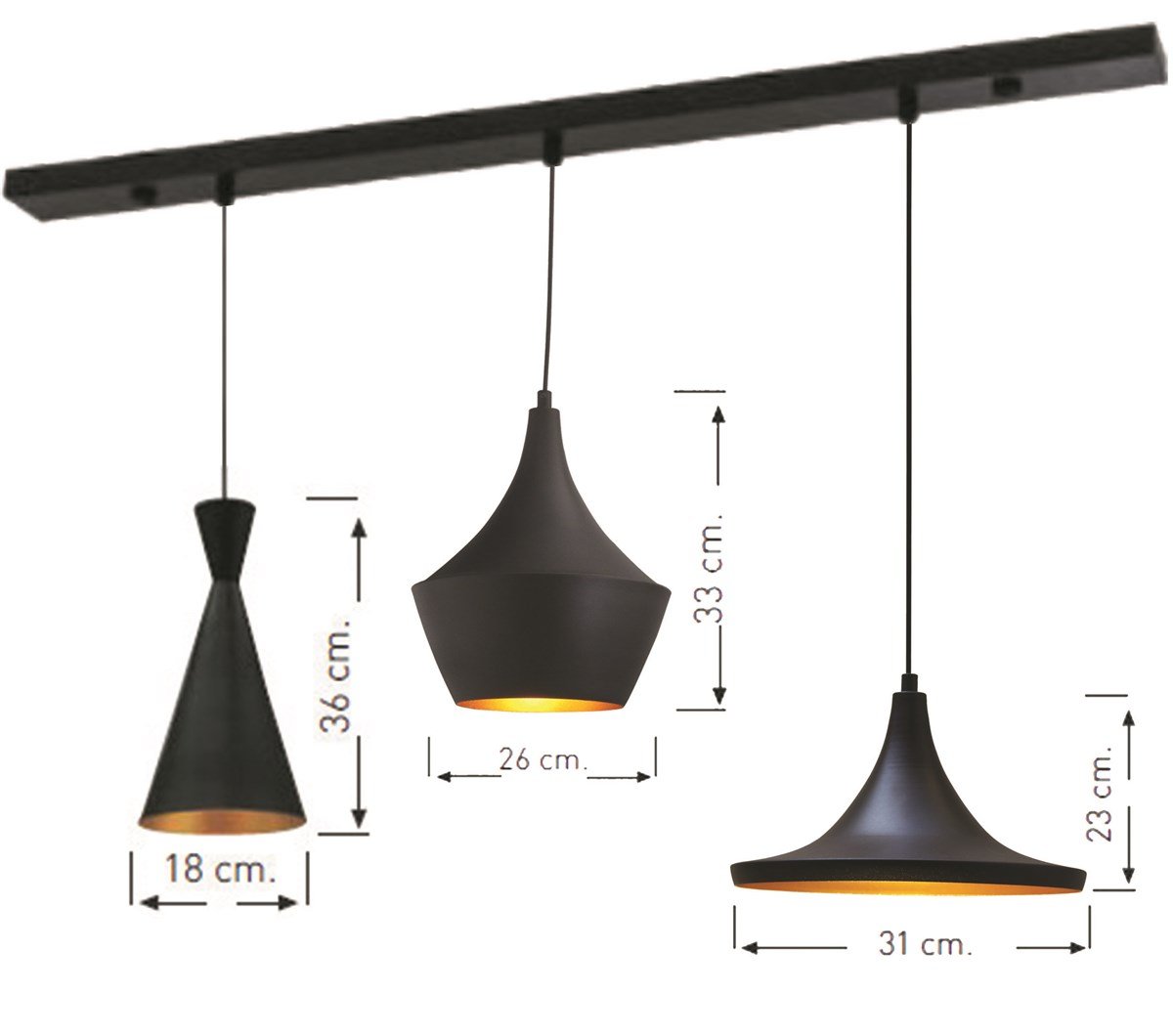 Bamyum Üçlü Magna Avize