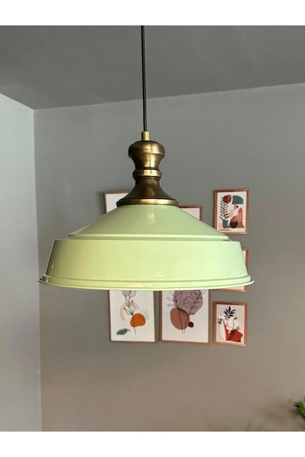 Beyaz Renk Avize Eskitme Knob Başlık Retro Sarkıt Lamba Restoran Salon Aydınlatma