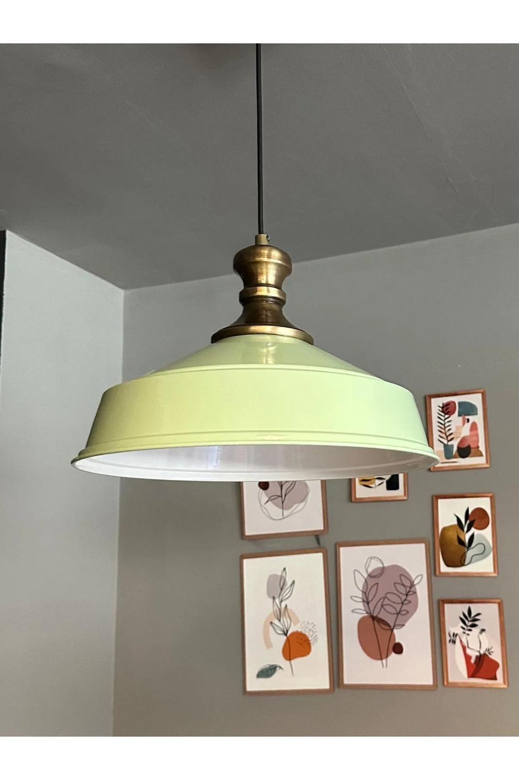 Beyaz Renk Avize Eskitme Knob Başlık Retro Sarkıt Lamba Restoran Salon Aydınlatma