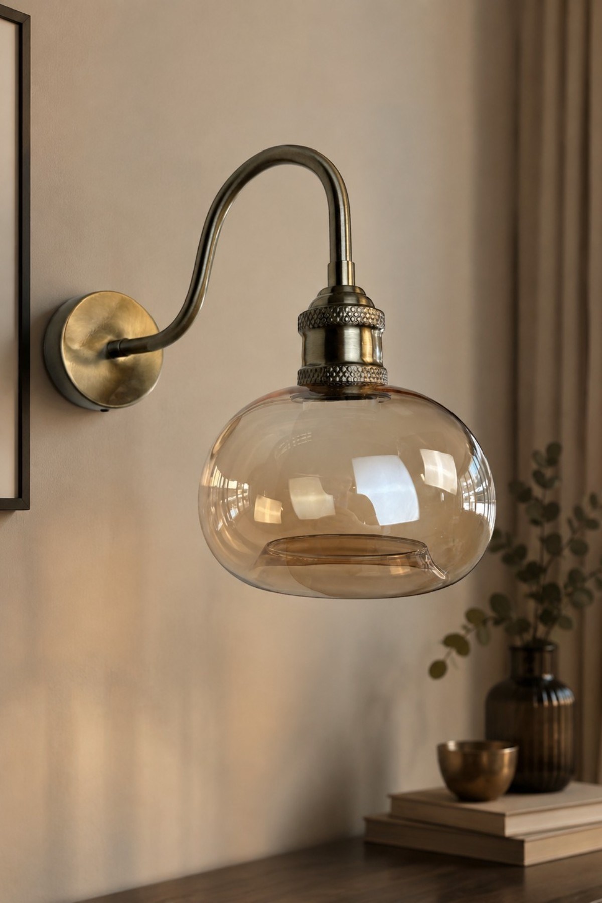 Bobel Bal Cam Aplik Duvar Lambası Modern Otel Cafe Vintage Salon Yatak Odası Merdiven Retro