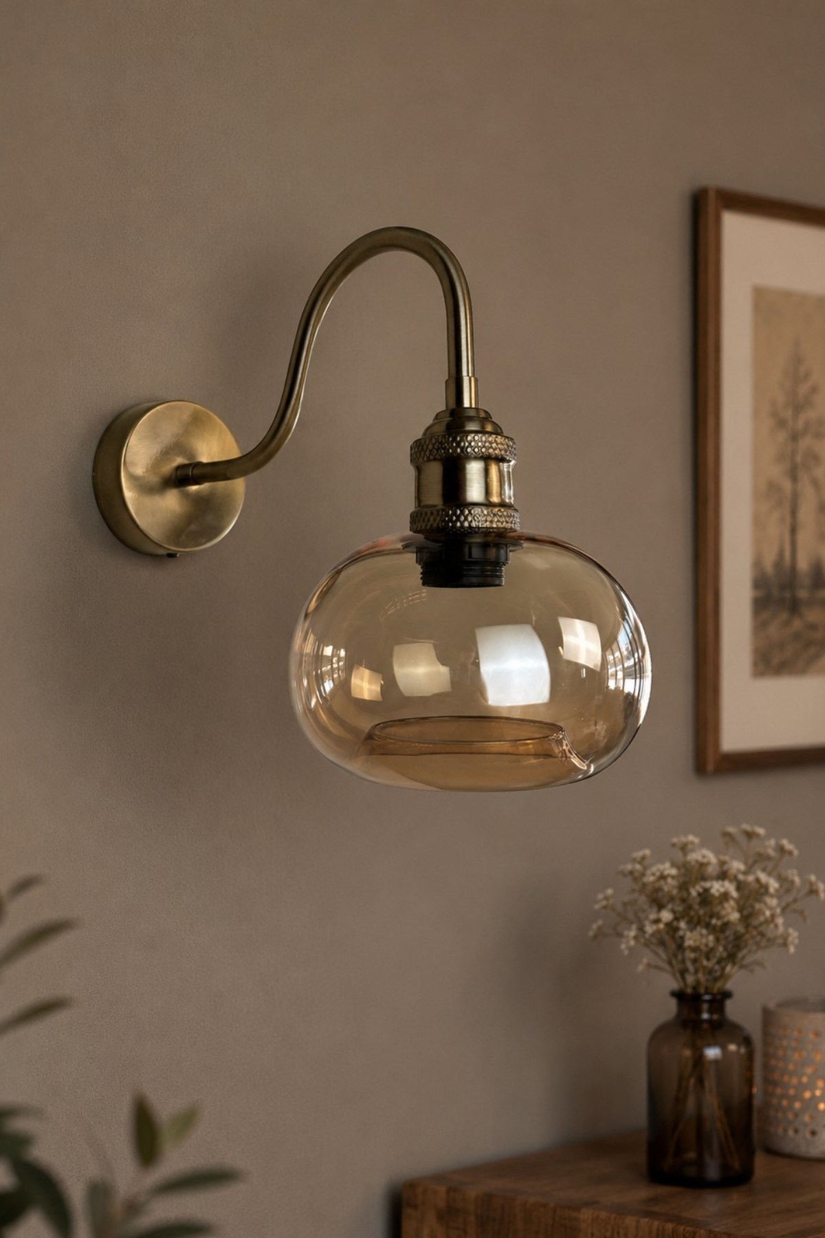 Bobel Bal Cam Aplik Duvar Lambası Modern Otel Cafe Vintage Salon Yatak Odası Merdiven Retro