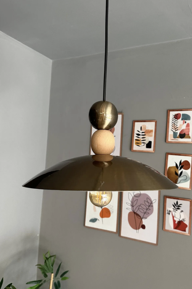 Bright Eskitme Boncuk Avize Tekli Sarkıt Salon Kuaför Cafe Dekoratif Aydınlatma Pastane