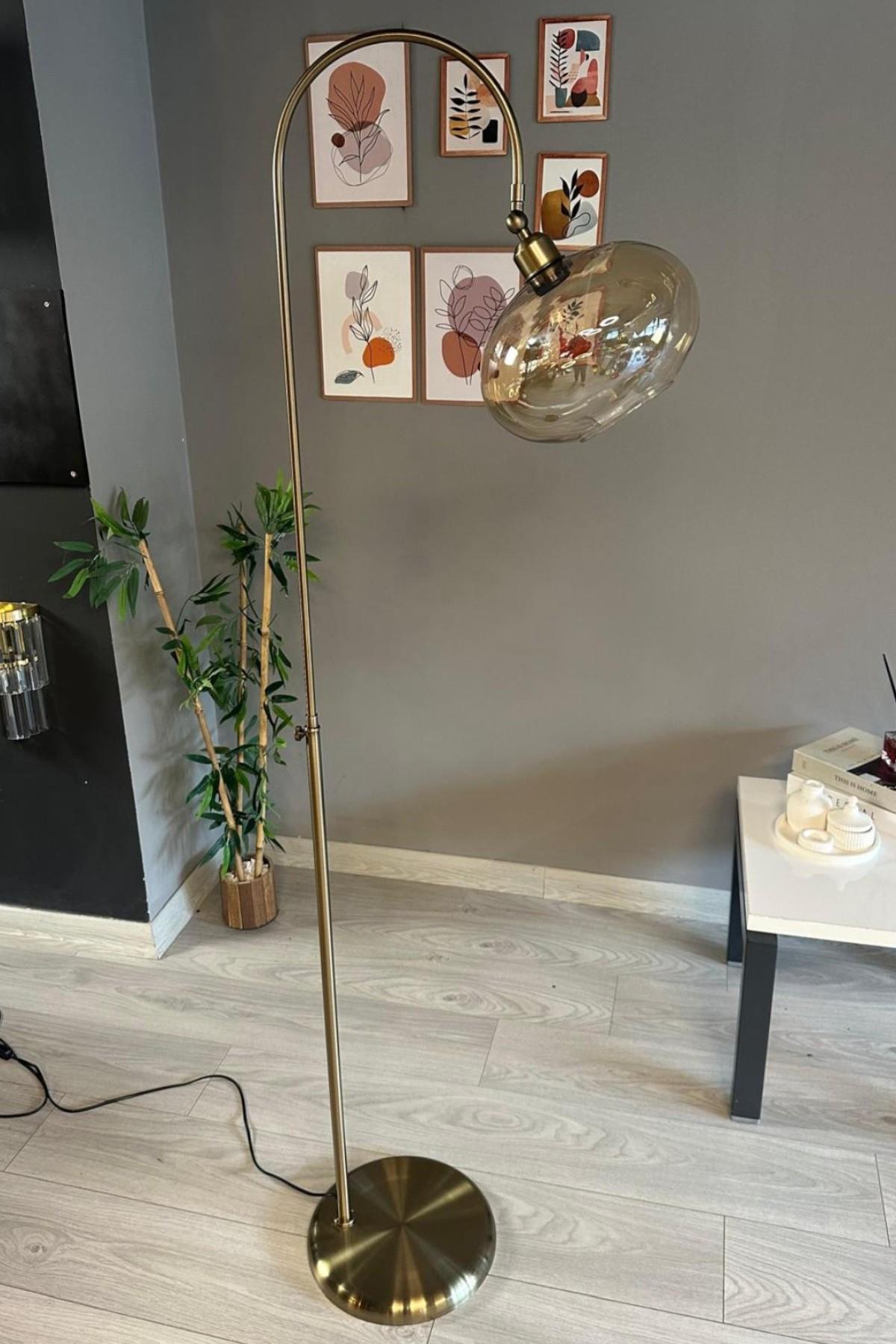 Cam Bal Rengi Lambader Modern Oturma Odası