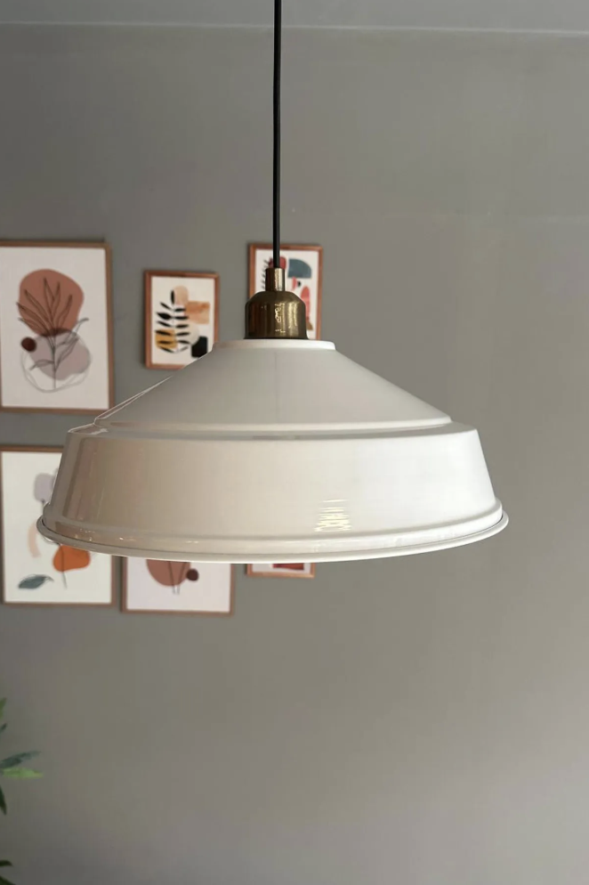 Carmelo Beyaz Tekli Avize Yarım Lale Eskitme Başlık Retro Sarkıt Lamba Restoran Salon Aydınlatma