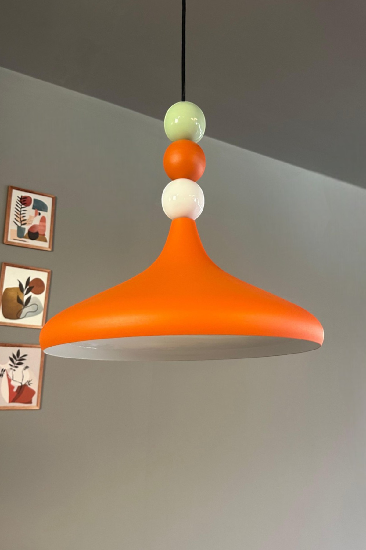 Champion Renkli Boncuk Başlık Tekli Avize Sarkıt Salon Mutfak Butik Lamba Aydınlatma Avizeler