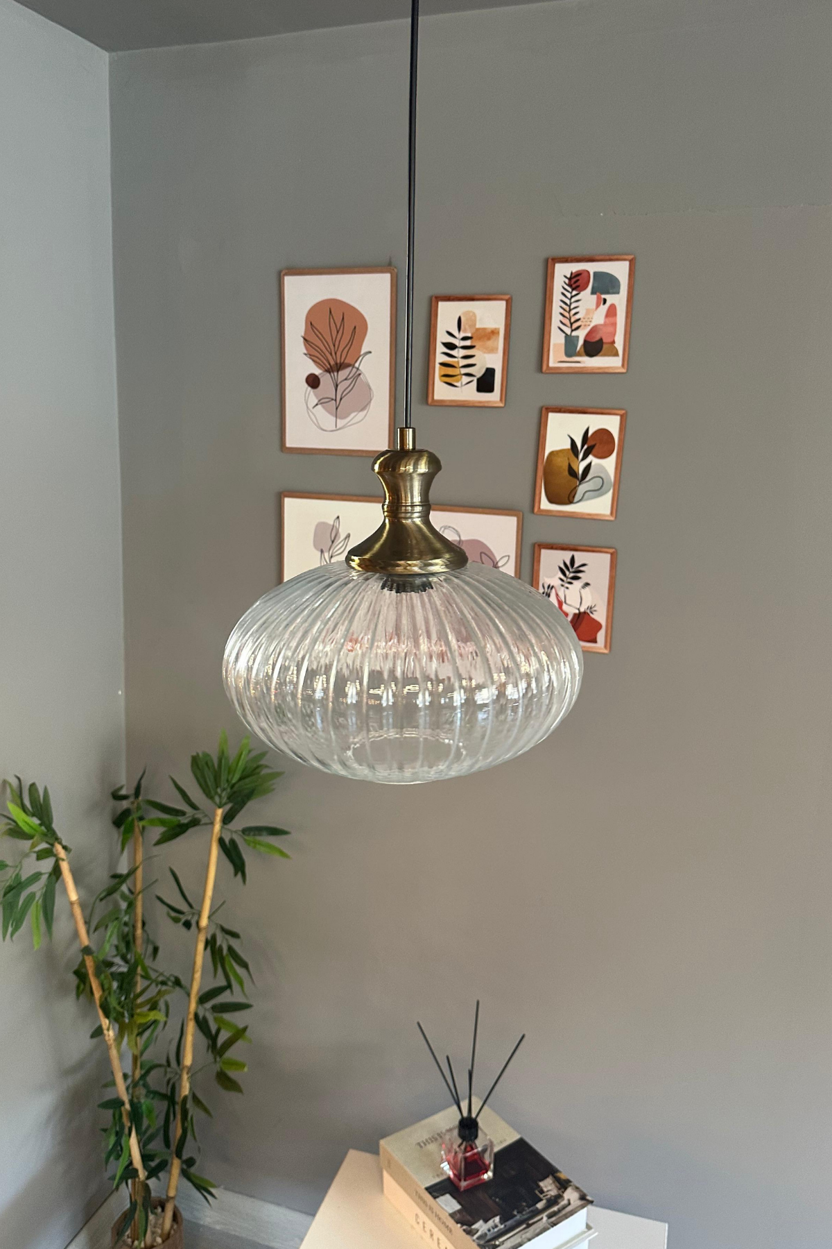 Elegant Cam Şeffaf Avize Eskitme Tokmak Başlık Sarkıt Lamba Restoran Salon Aydınlatma