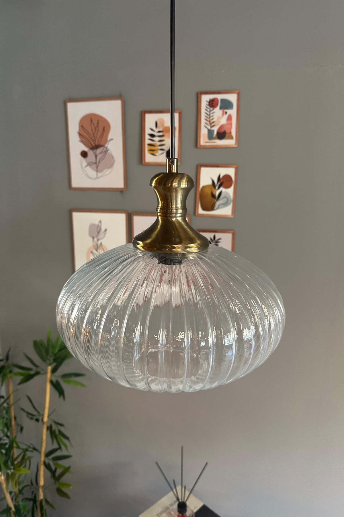 Elegant Cam Şeffaf Avize Eskitme Tokmak Başlık Sarkıt Lamba Restoran Salon Aydınlatma