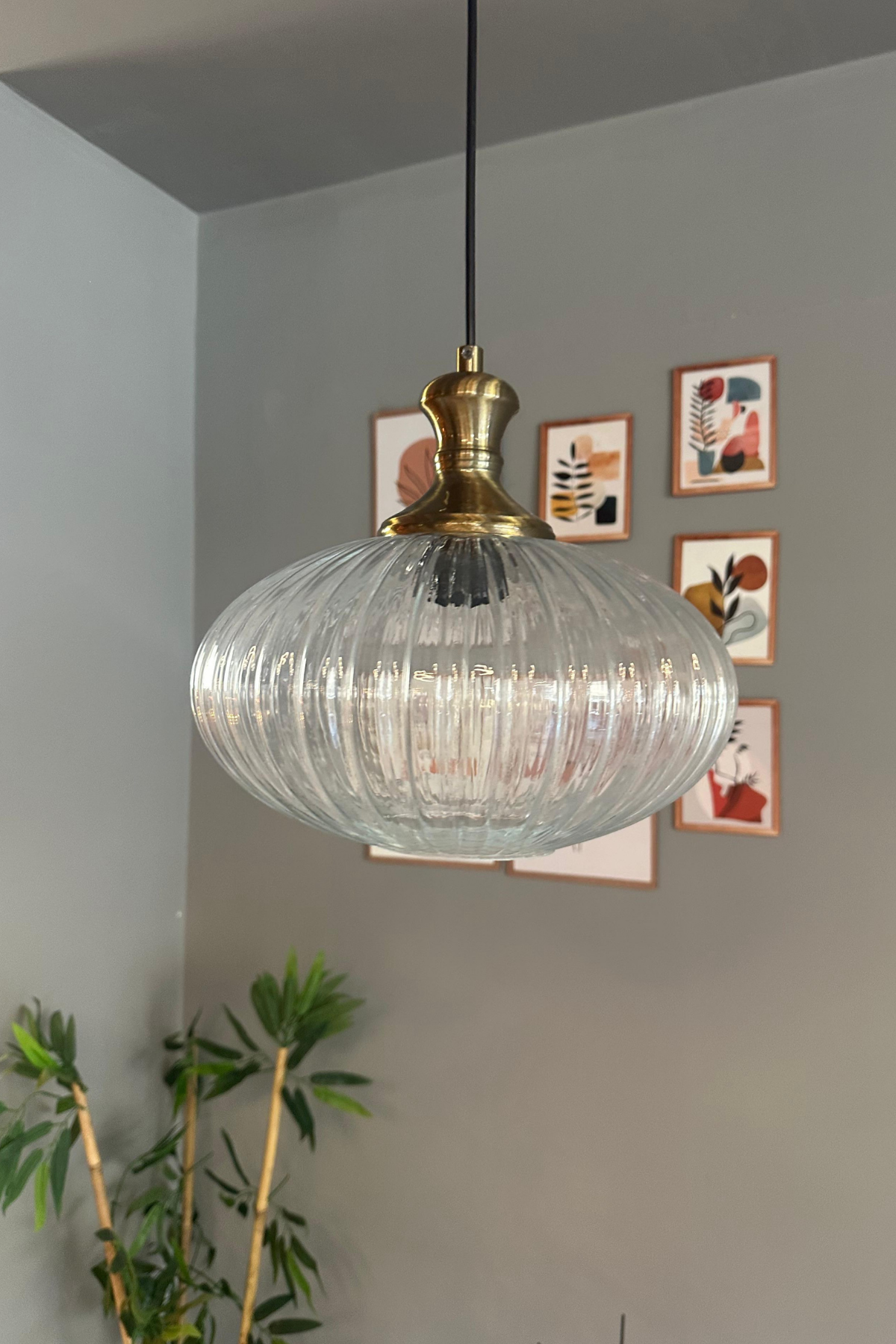 Elegant Cam Şeffaf Avize Eskitme Tokmak Başlık Sarkıt Lamba Restoran Salon Aydınlatma