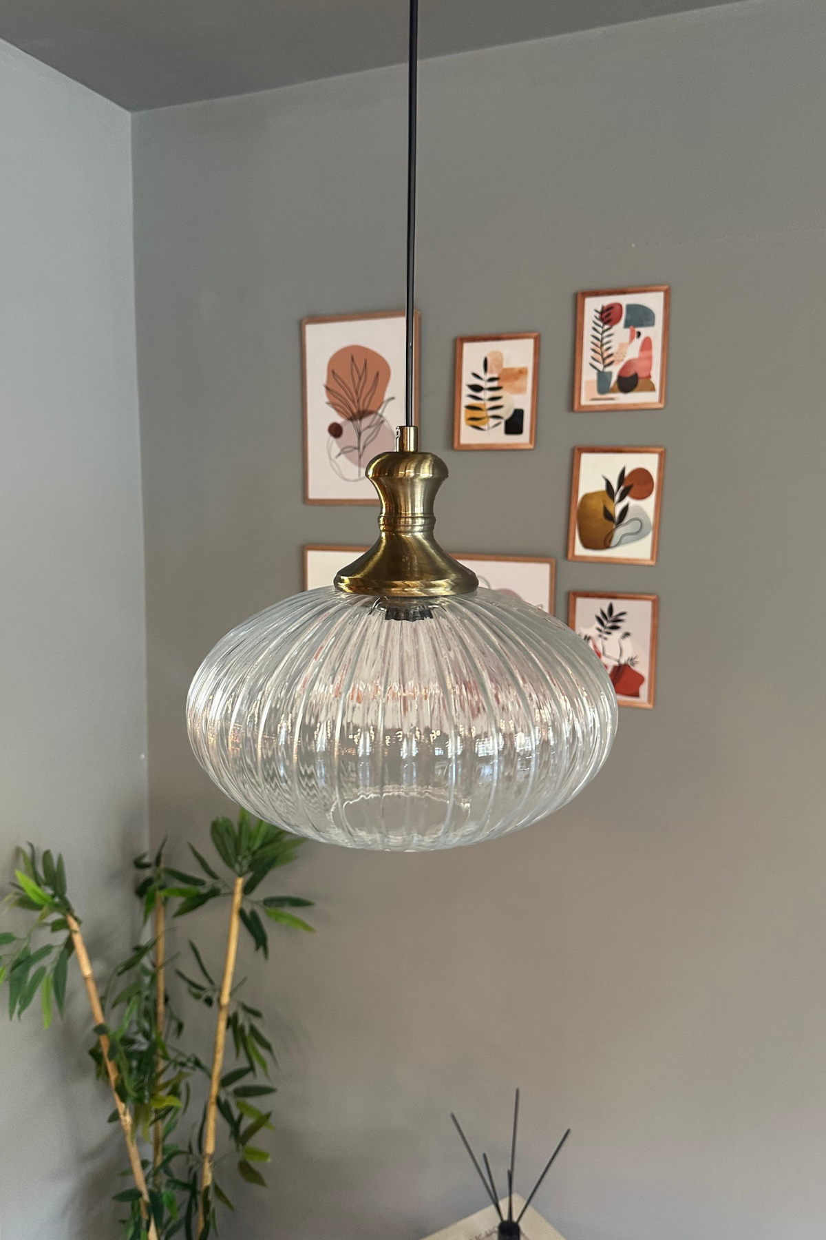 Elegant Cam Şeffaf Avize Eskitme Tokmak Başlık Sarkıt Lamba Restoran Salon Aydınlatma