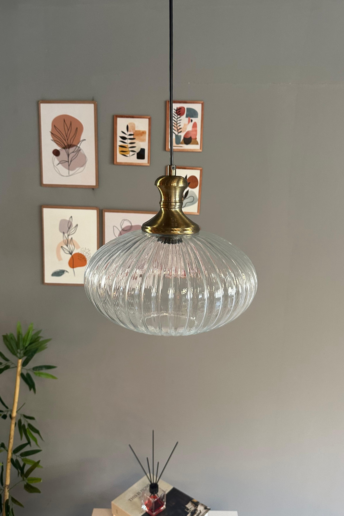 Elegant Cam Şeffaf Avize Eskitme Tokmak Başlık Sarkıt Lamba Restoran Salon Aydınlatma