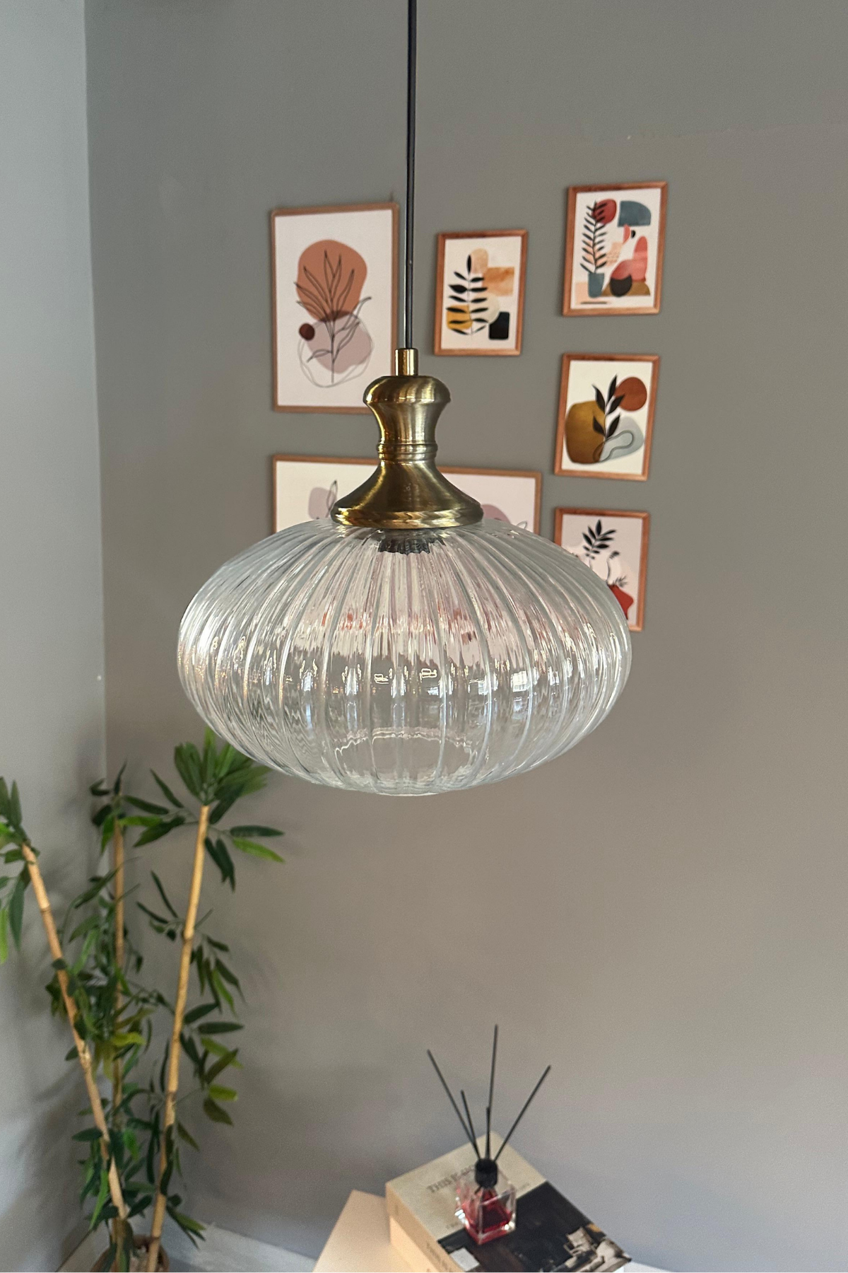 Elegant Cam Şeffaf Avize Eskitme Tokmak Başlık Sarkıt Lamba Restoran Salon Aydınlatma
