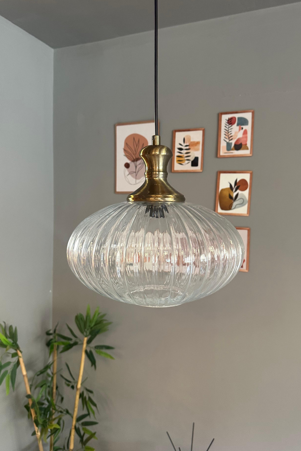 Elegant Cam Şeffaf Avize Eskitme Tokmak Başlık Sarkıt Lamba Restoran Salon Aydınlatma