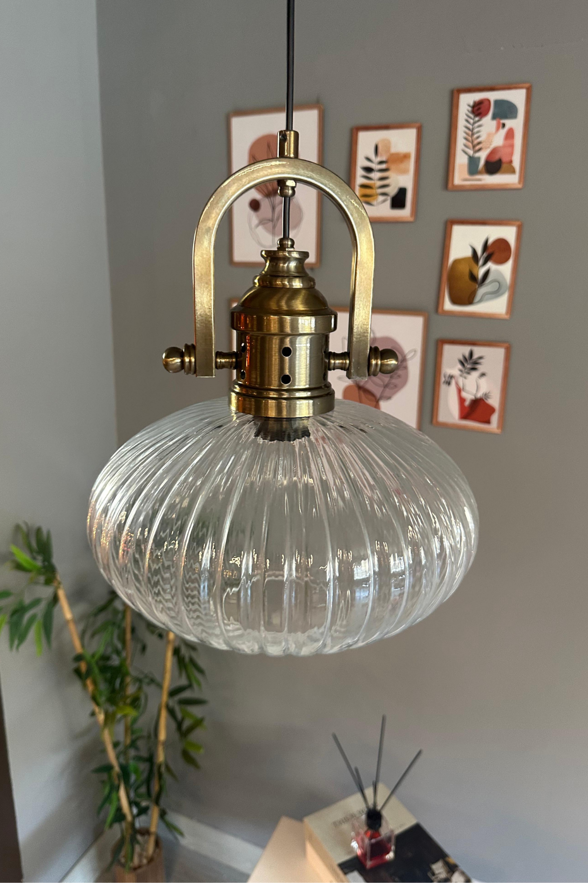 Elegant Şeffaf Cam Avize Delikli Eskitme Başlık Başlık Sarkıt Lamba Restoran Salon Aydınlatma