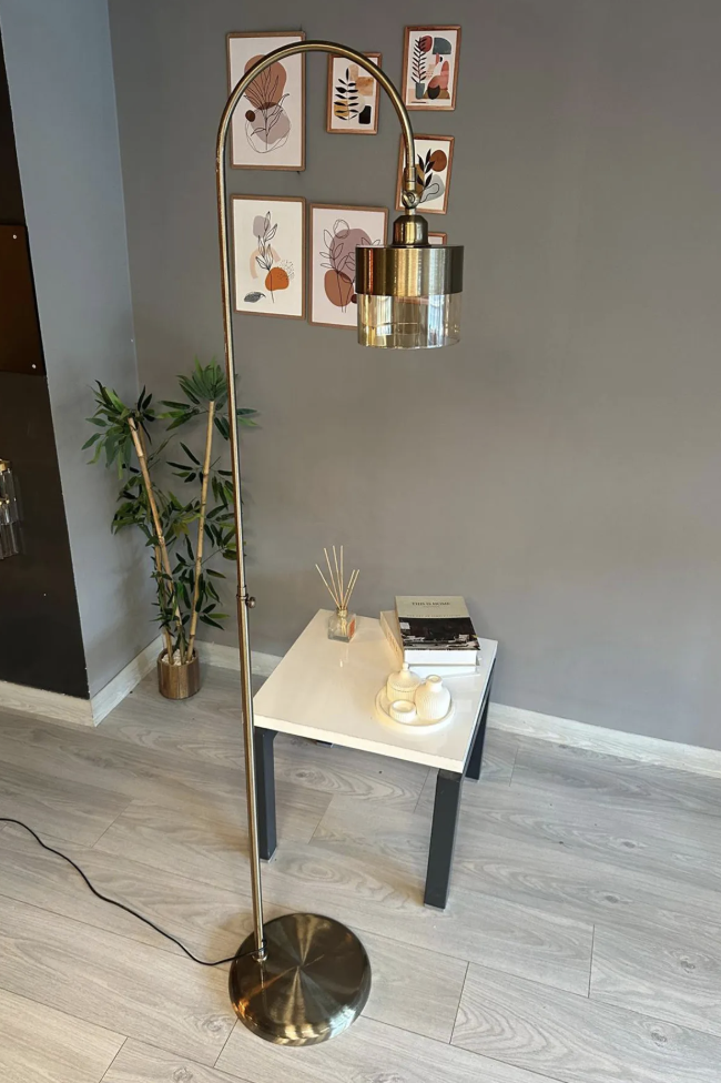 Eskitme Bal Rengi Lambader Hareketli Başlık Modern Dekoratif Metal Oturma Odası Çalışma Odası