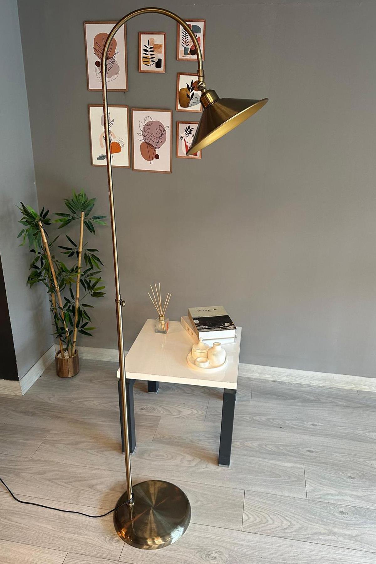 Eskitme Lambader Hareketli Başlık Modern Dekoratif Metal Salon Oturma Odası Çalışma Odası Lambası