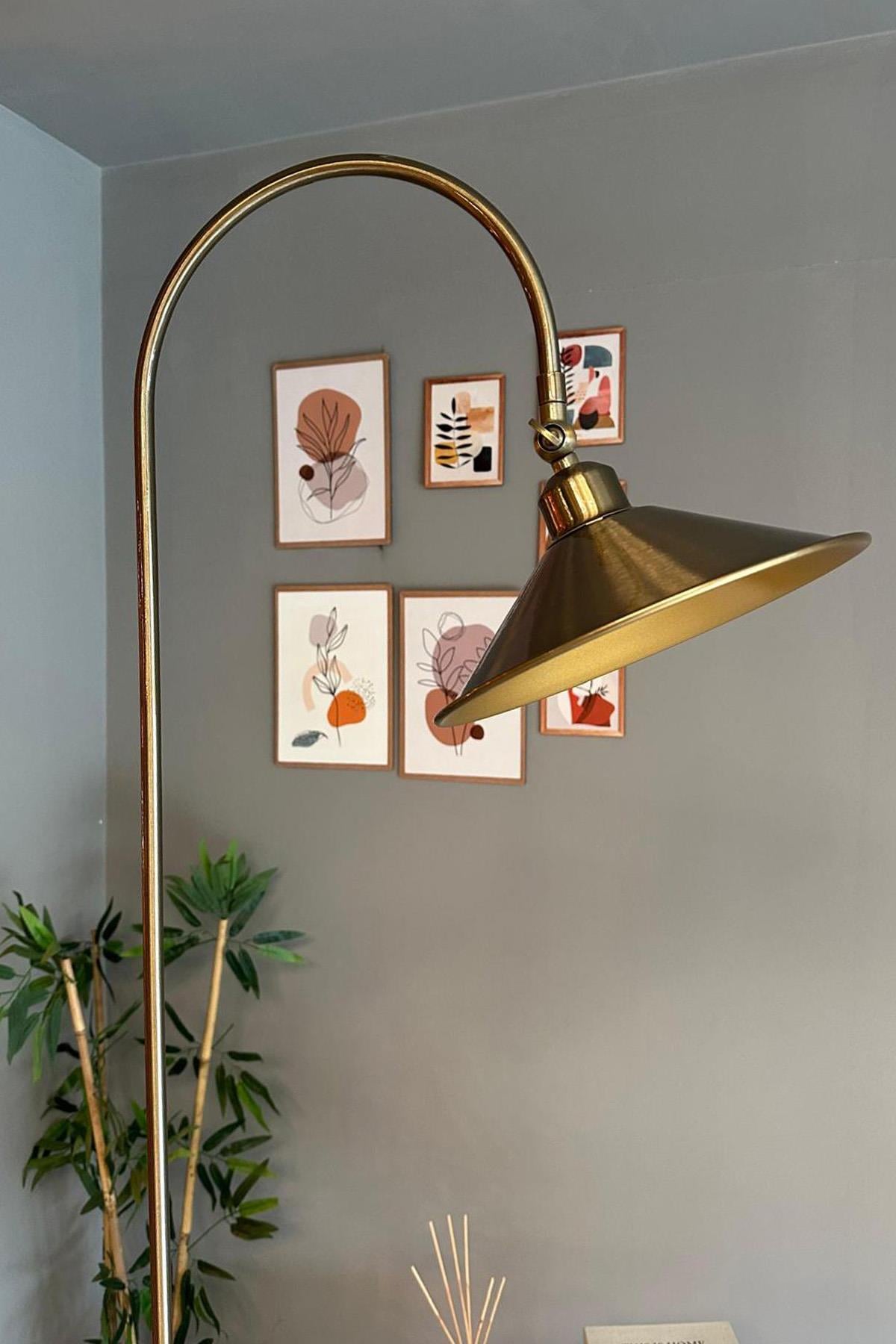 Eskitme Lambader Hareketli Başlık Modern Dekoratif Metal Salon Oturma Odası Çalışma Odası Lambası