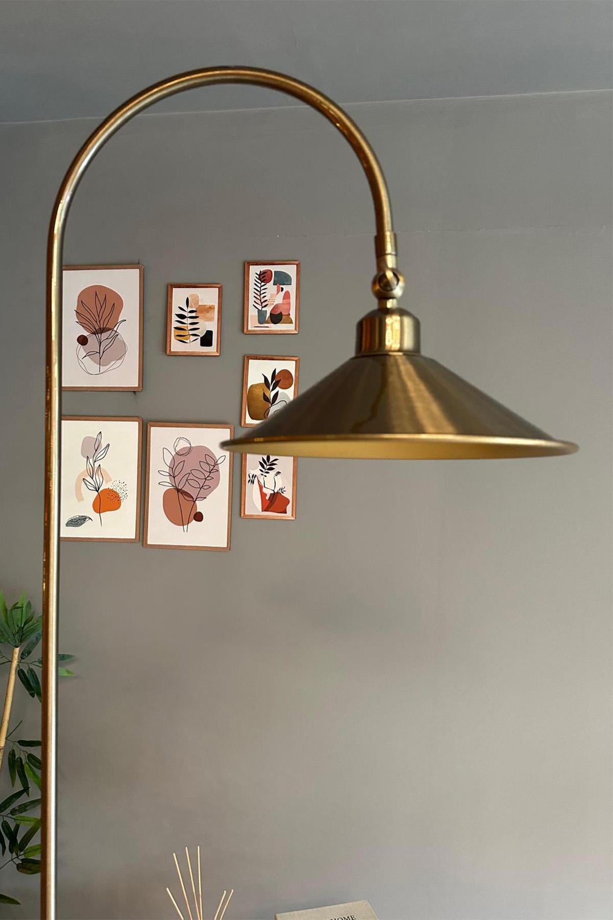 Eskitme Lambader Hareketli Başlık Modern Dekoratif Metal Salon Oturma Odası Çalışma Odası Lambası