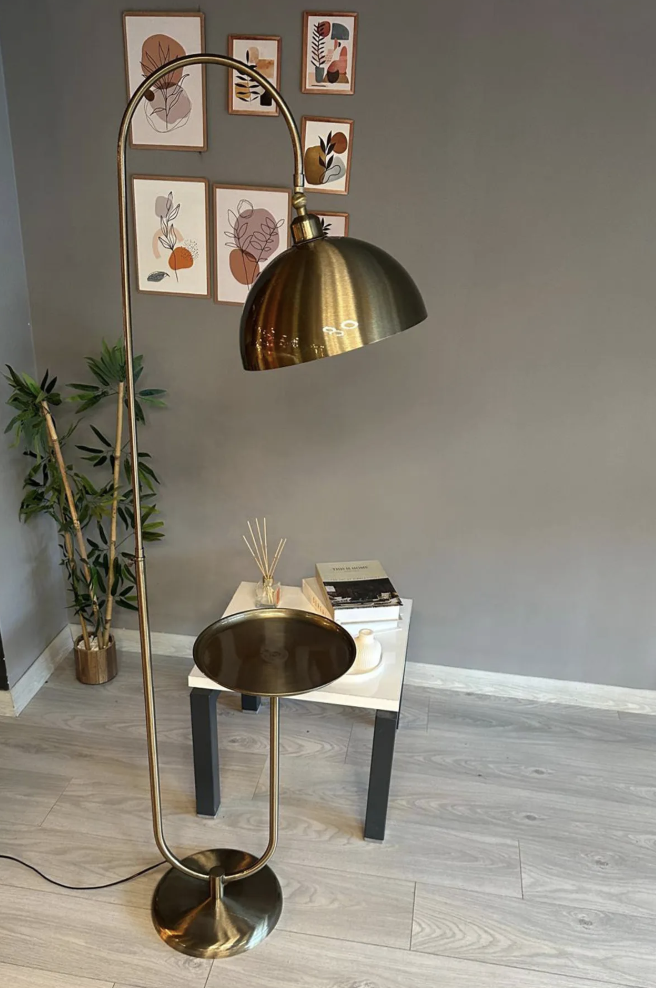 Eskitme Lambader Hareketli Başlık Sehpalı Modern Dekoratif Metal Oturma Odası Çalışma Odası