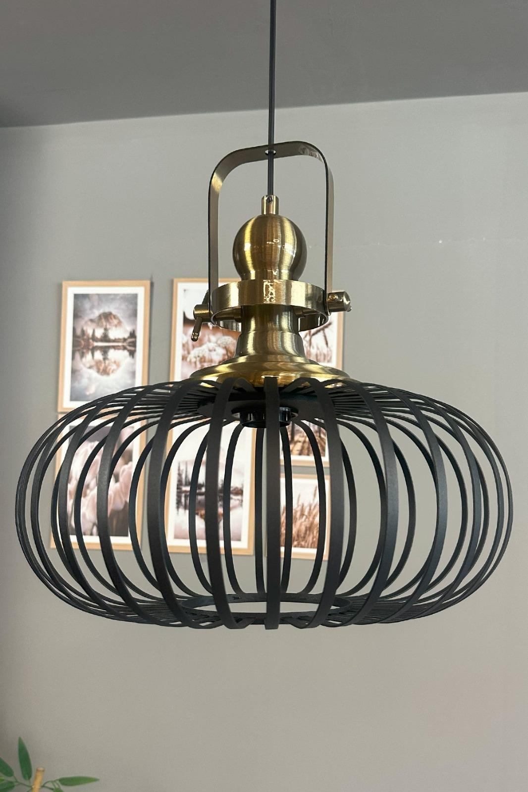 Este Siyah Sarkıt Avize Eskitme Başlık İç Mekan Aydınlatma Dekoratif Mutfak Cafe Ofis