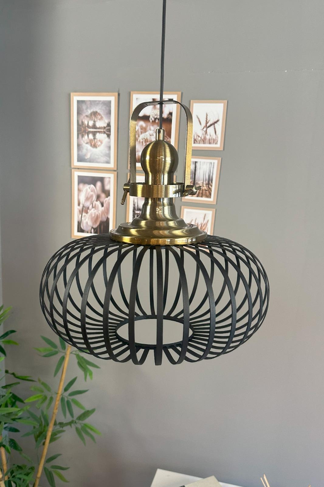 Este Siyah Sarkıt Avize Eskitme Başlık İç Mekan Aydınlatma Dekoratif Mutfak Cafe Ofis