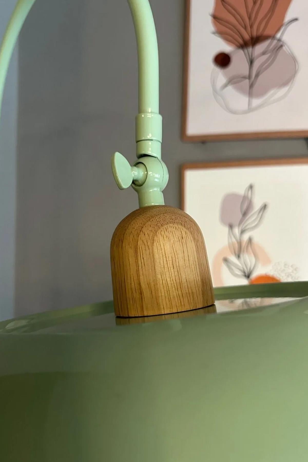 Mint Lambader Hareketli Başlık Sehpalı Modern Dekoratif Metal Oturma Odası Çalışma Odası Zemin