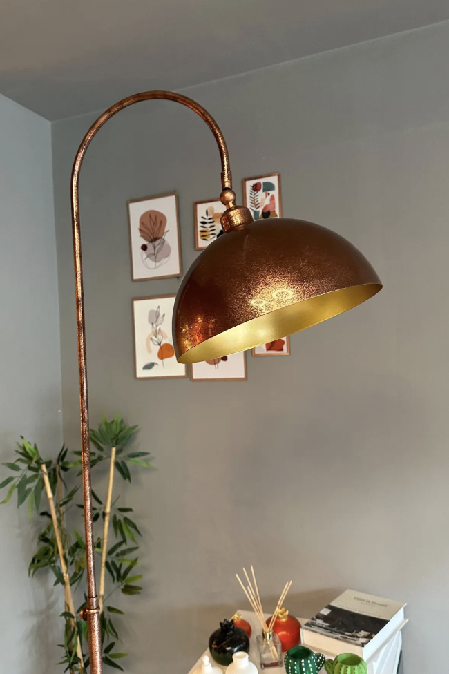 Patina Lambader Hareketli Başlık Modern Dekoratif Metal Oturma Odası Çalışma Odası Lambası