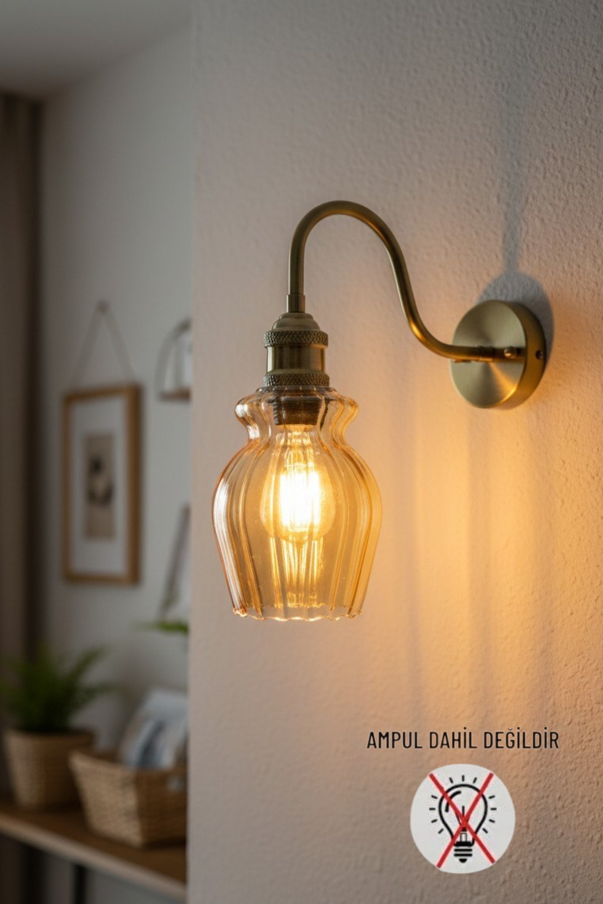 Petal Bal Cam S Gövde Aplik Duvar Lambası Modern Otel Cafe Vintage Salon Yatak Odası Merdiven Retro