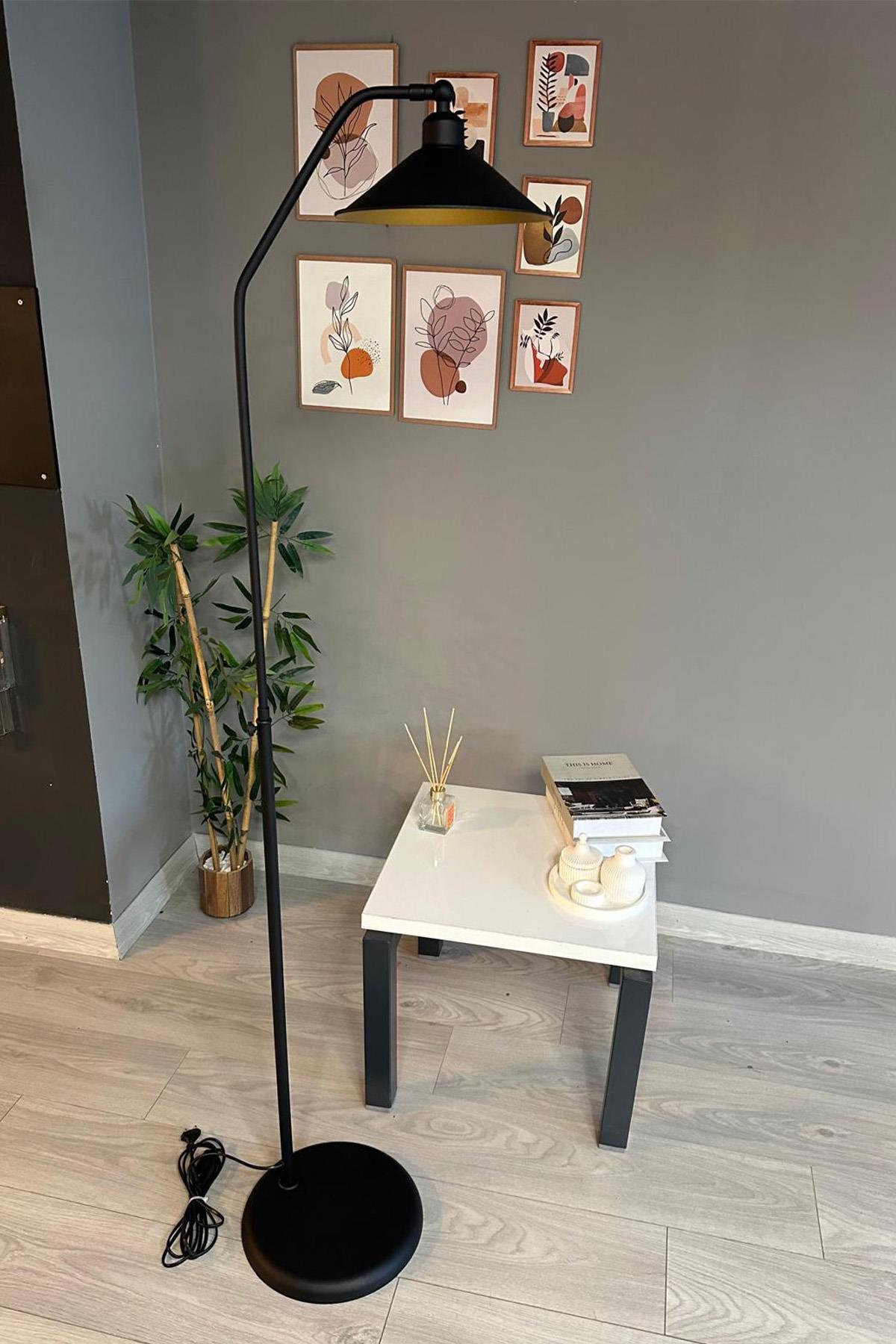 Siyah Lambader Hareketli Başlık Modern Dekoratif Metal Salon Oturma Odası Çalışma Odası Lambası