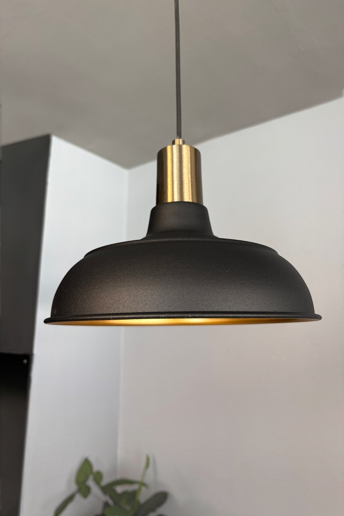 Veluna Siyah Tekli Eskitme Fener Başlık Avize Retro Sarkıt Ofis Showroom Salon Mutfak Avizeleri