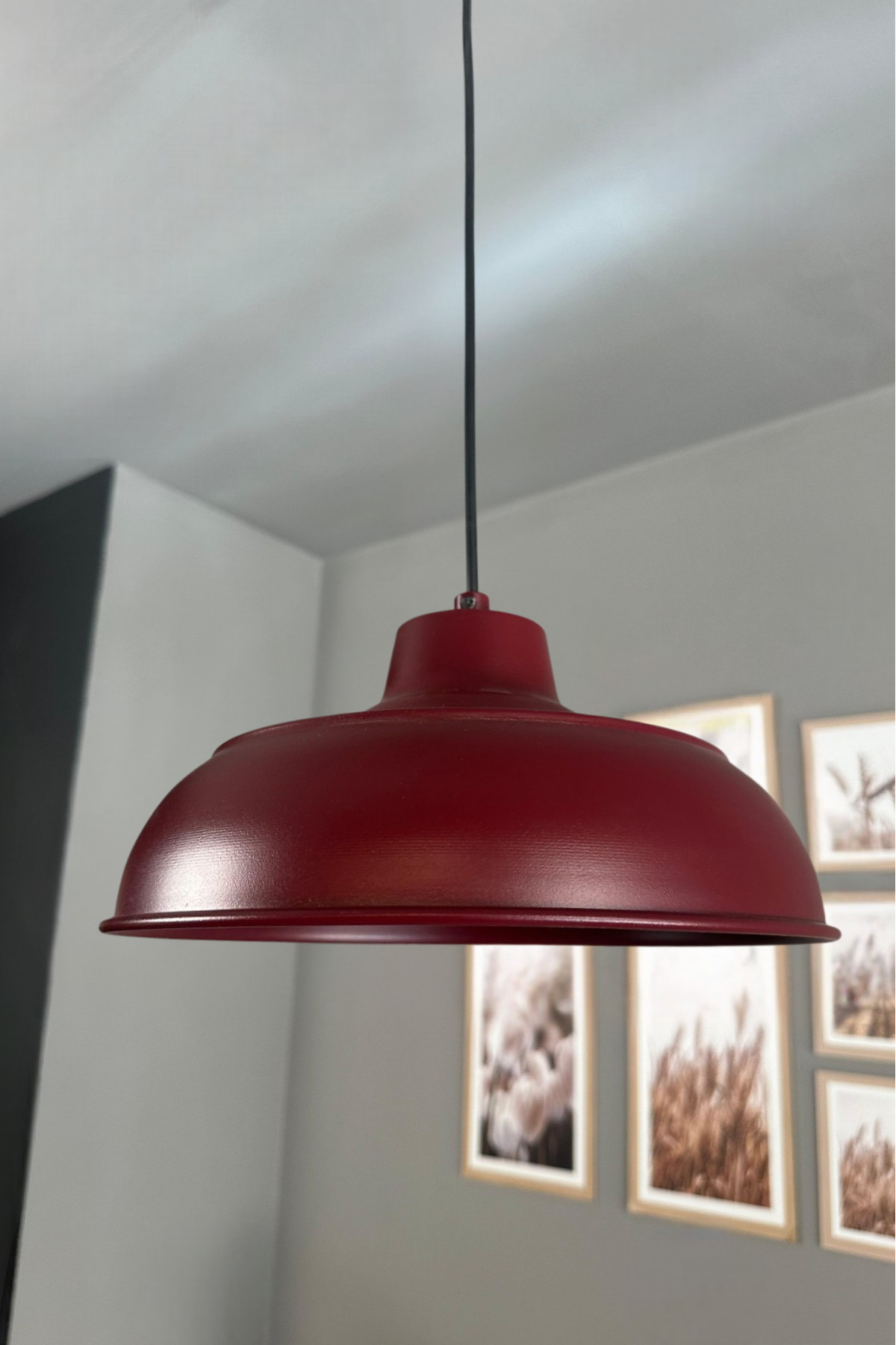 Veluna Vişne Çürüğü Tekli Avize Retro Sarkıt Ofis Showroom Salon Mutfak Avizeleri