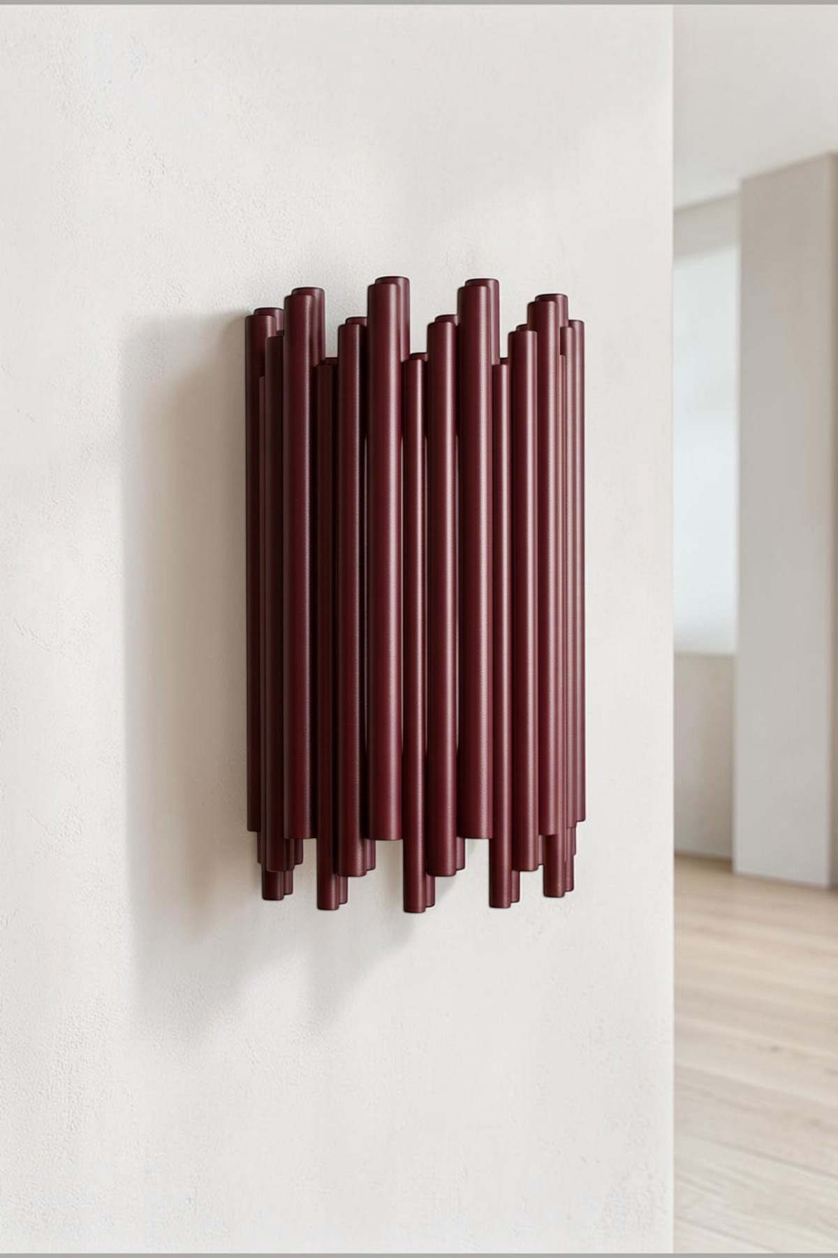 Vonita Vişne Çürüğü Rengi Metal Modern E14 Tekli Duvar Apliği