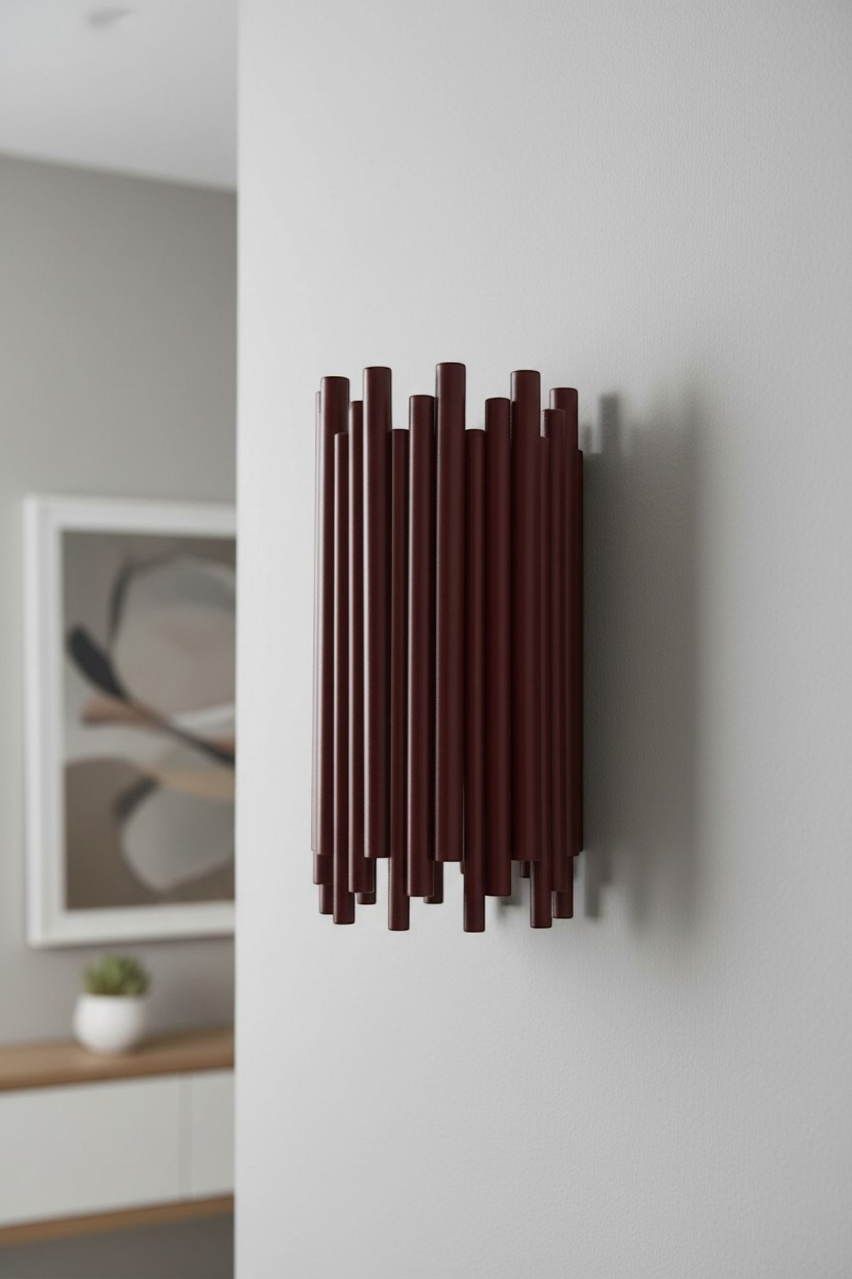 Vonita Vişne Çürüğü Rengi Metal Modern E14 Tekli Duvar Apliği