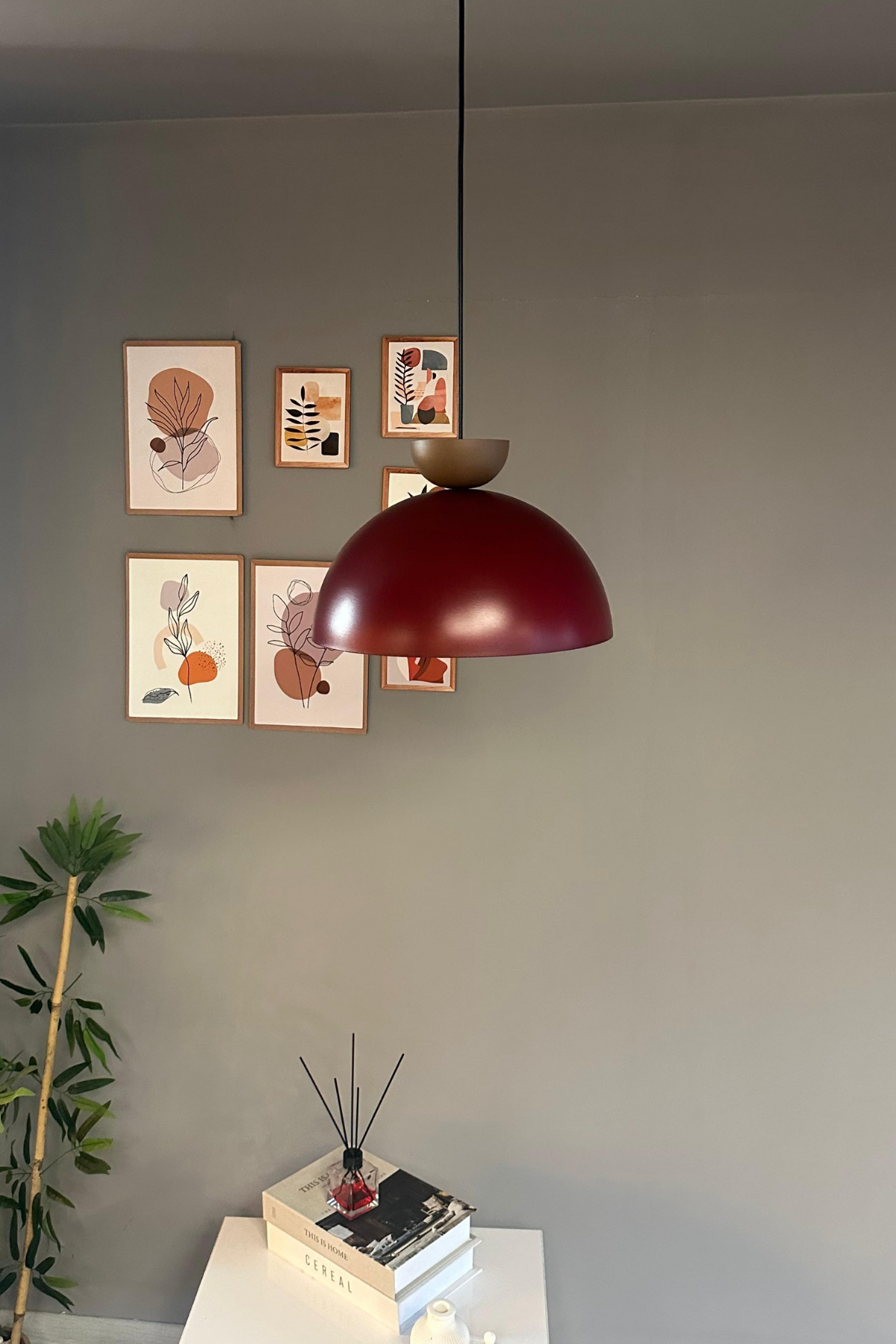 Yimpi Avize Tekli Sarkıt Sütlü Kahve Şapkalı Başlık Salon Kuaför Cafe Dekoratif Aydınlatma Pastane