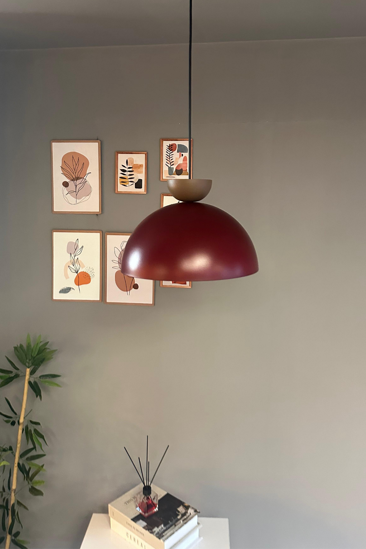 Yimpi Avize Tekli Sarkıt Sütlü Kahve Şapkalı Başlık Salon Kuaför Cafe Dekoratif Aydınlatma Pastane