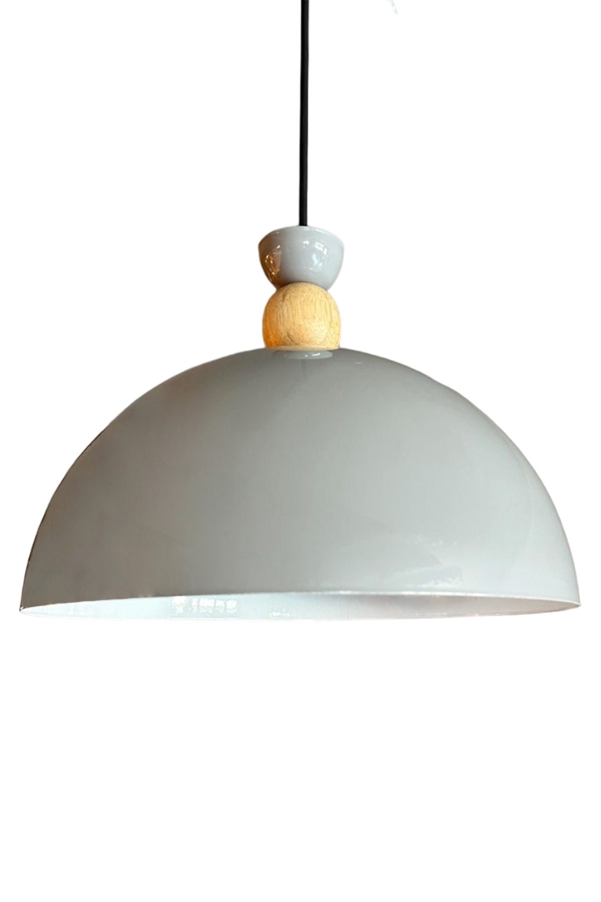 Yimpi Gri Metal Modern Tekli Sarkıt Avize 30 cm E27