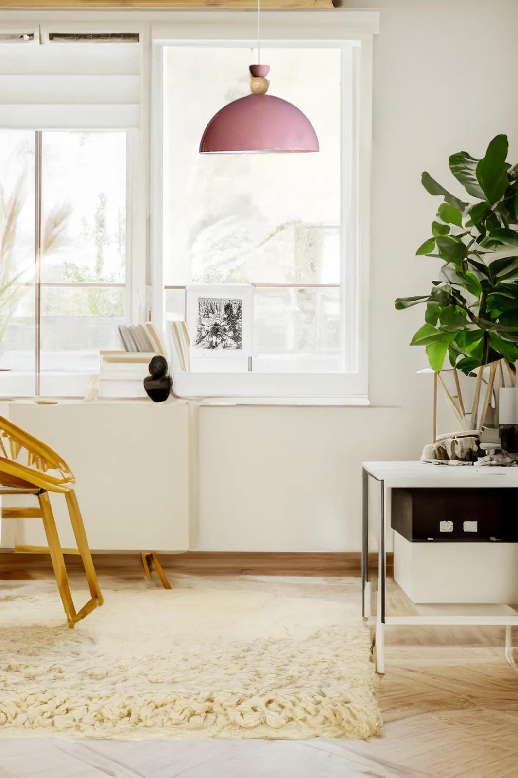 Yimpi Lila Avize Tekli Sarkıt Salon Kuaför Cafe Dekoratif Aydınlatma Pastane