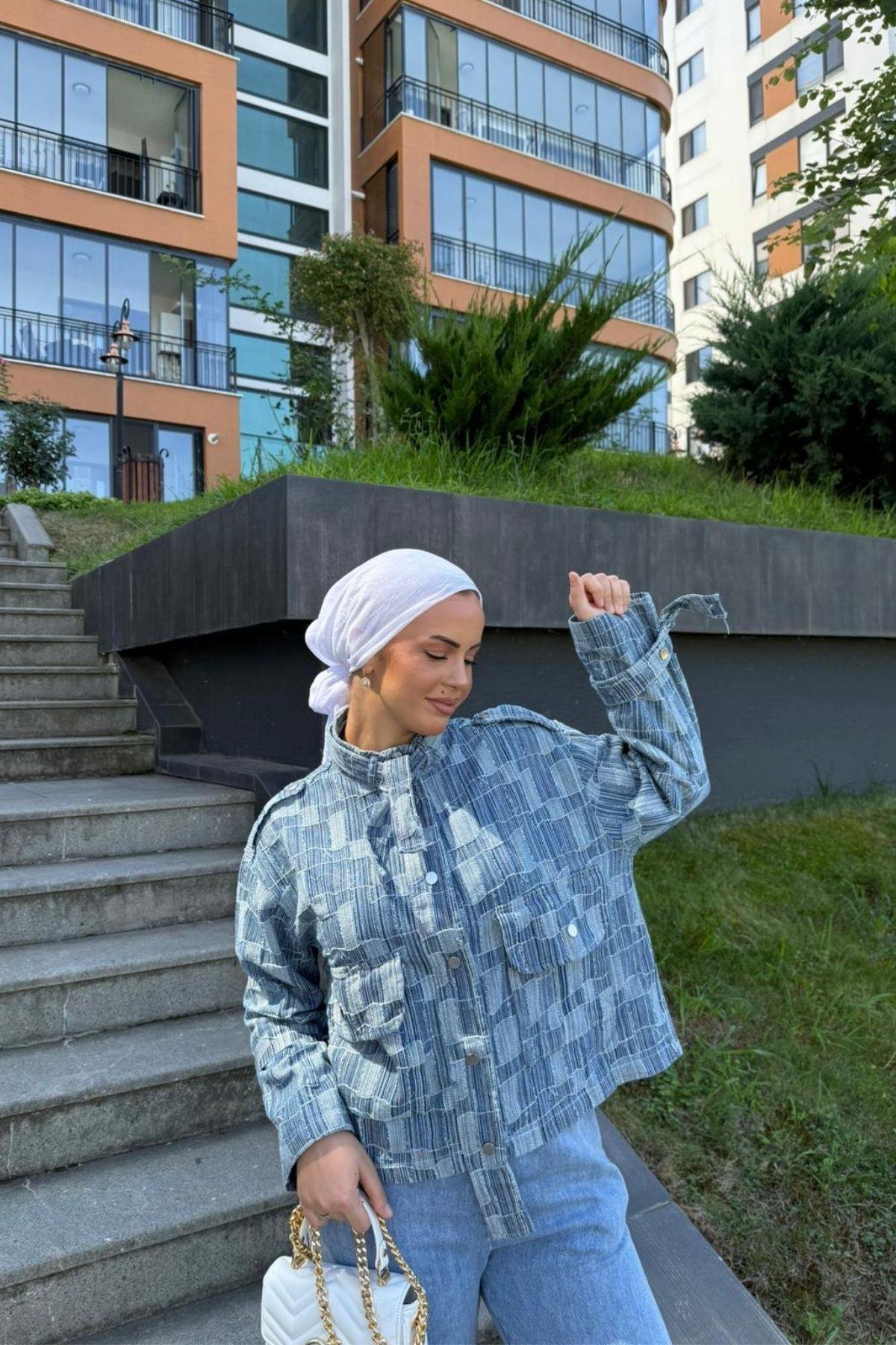Hakim Yaka Örme Ceket