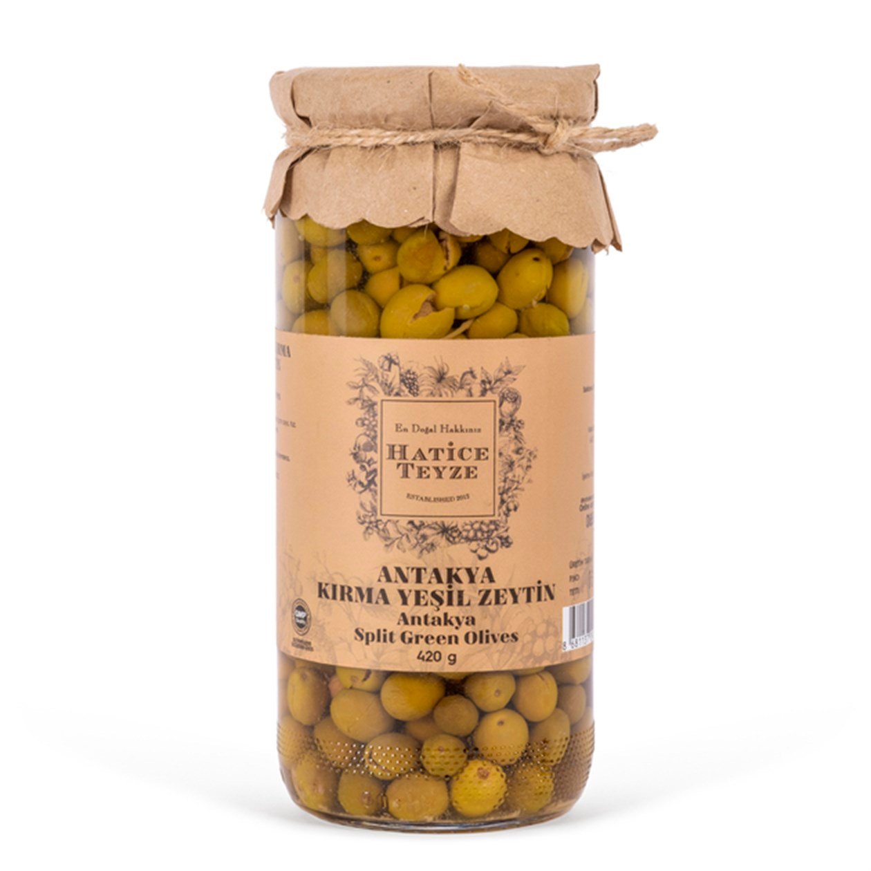Antakya Kırma Yeşil Zeytin - 420 gr. - Zeytin