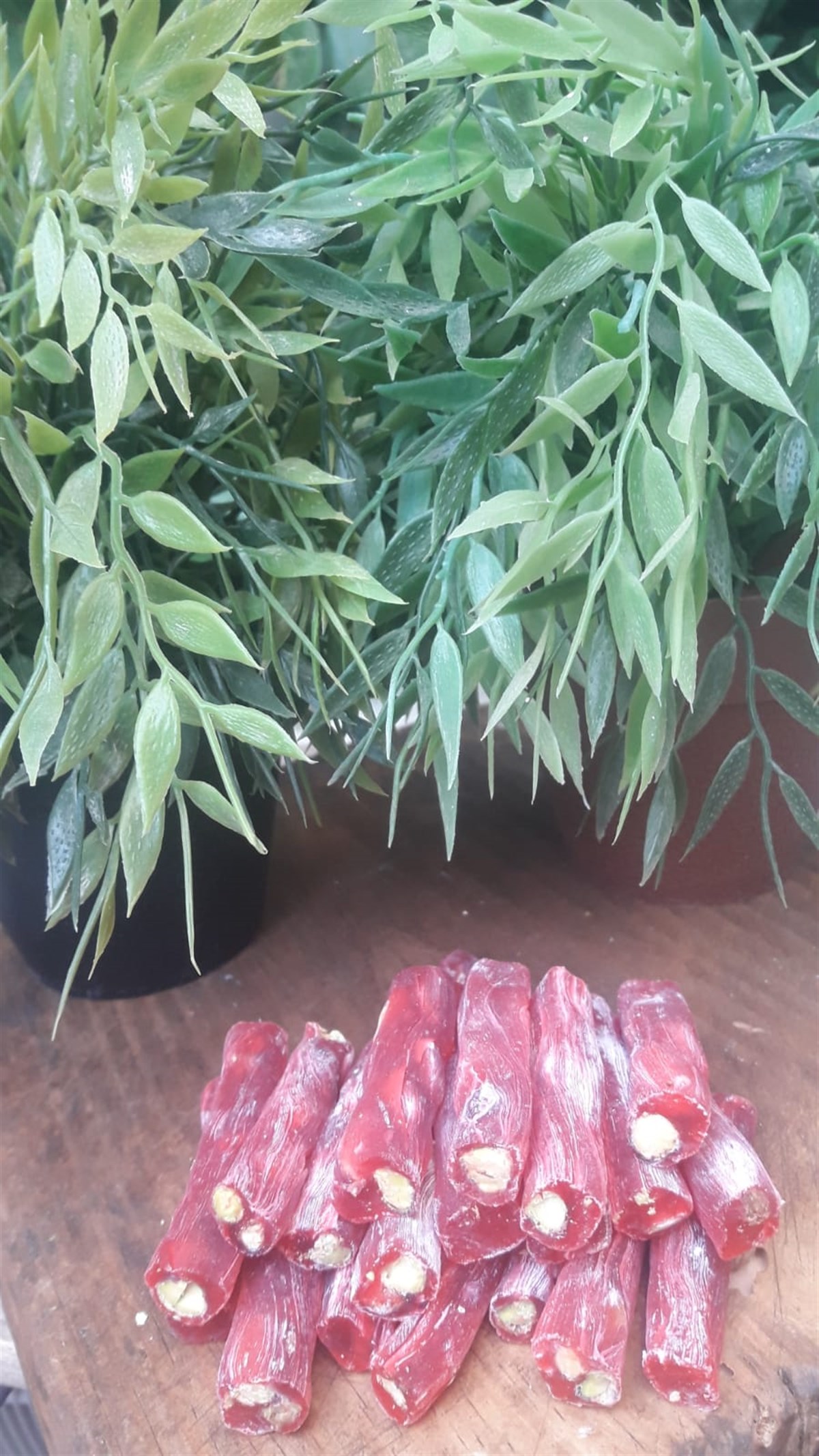 Antep Fıstıklı Nar Aromalı İnce Fitil Lokum - Lokum