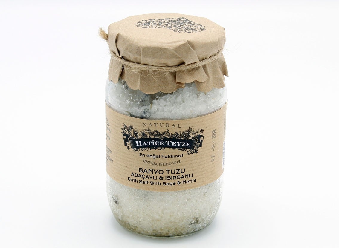 Banyo Tuzu Adaçaylı § Isırganlı - 560 gr.-Cilt ve Beslenme Ürünleri