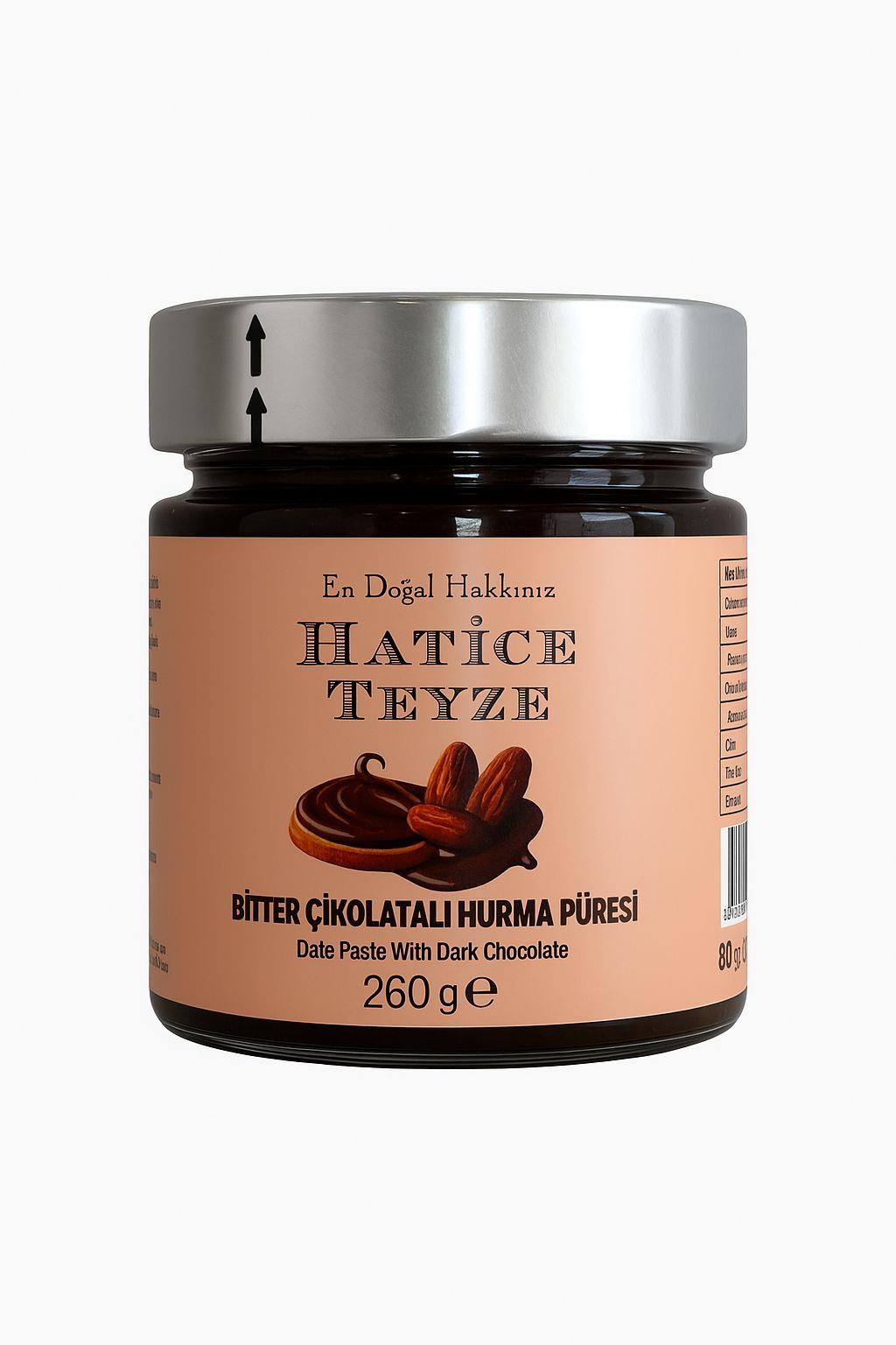 Bitter Çikolatalı Hurma Püresi 260 gr - Püre