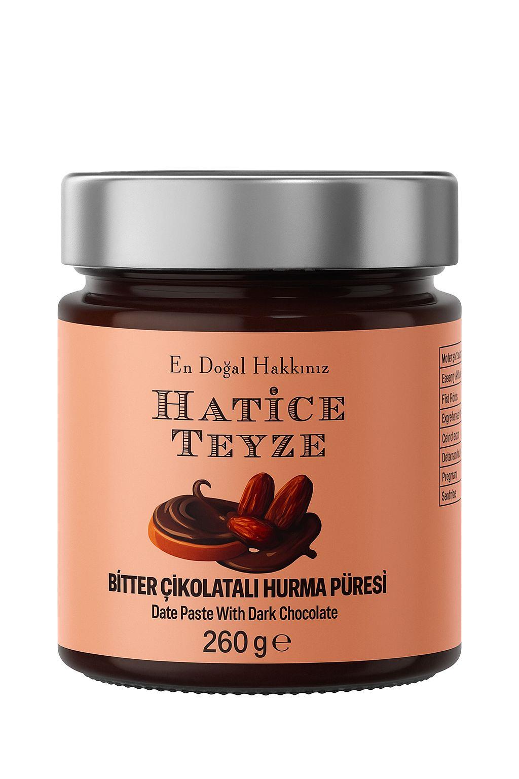 Bitter Çikolatalı Hurma Püresi 260 gr - Püre